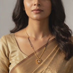 Sparkling Butterfly Mangalsutra Necklace
