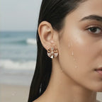 Radiant Disc Stud Earrings
