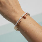Rose Gold Nail Crystal Bracelet