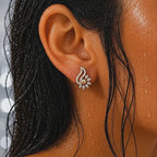Artistic Paisley Floral Earrings