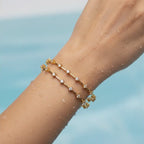 Gold Prismatic Bangle