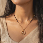 Floral Swirl Mangalsutra Necklace