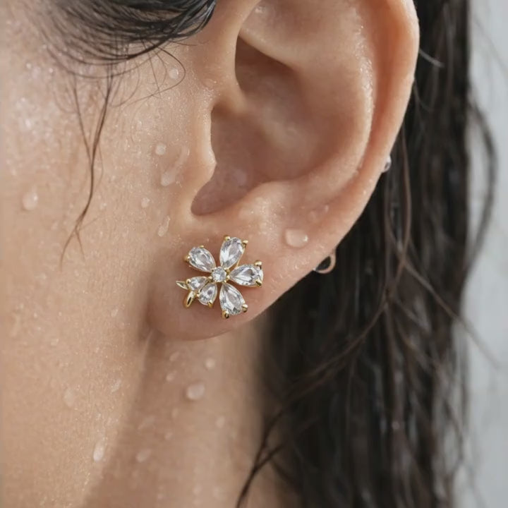Crystal Blossoms Earrings