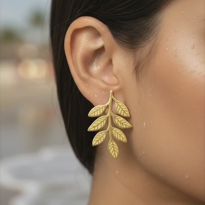 Botanical Leaf Earrings