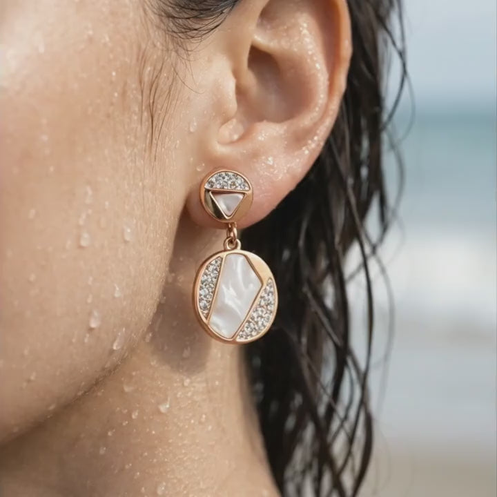 Geometric Drops Earrings