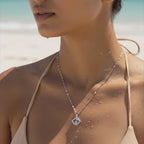 Luna Frame Crystal Necklace