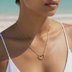 Minimal Open Heart Gold Necklace