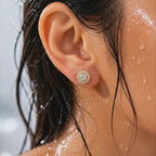 Vintage Radiant Halo Earrings
