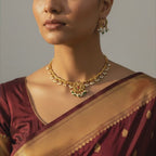 Royal Pearl Drop Choker Set