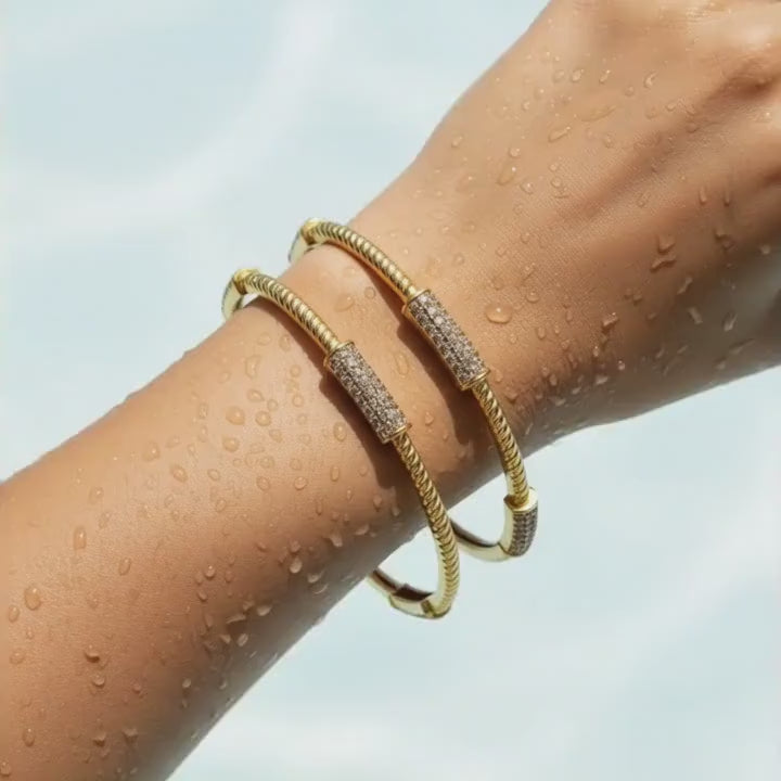 Orlisse Twist Cuff Bangles