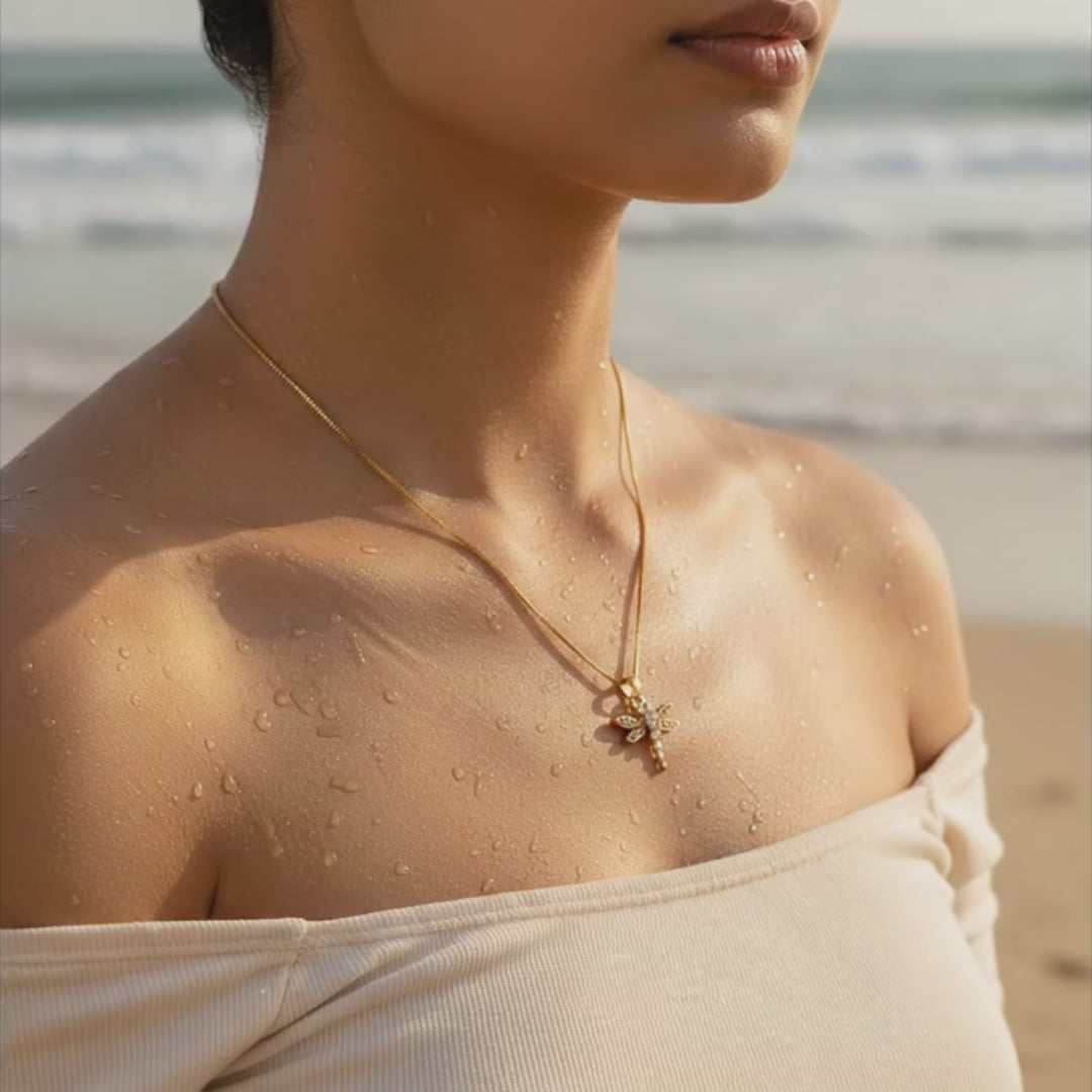 Celestial Dragonfly Necklace