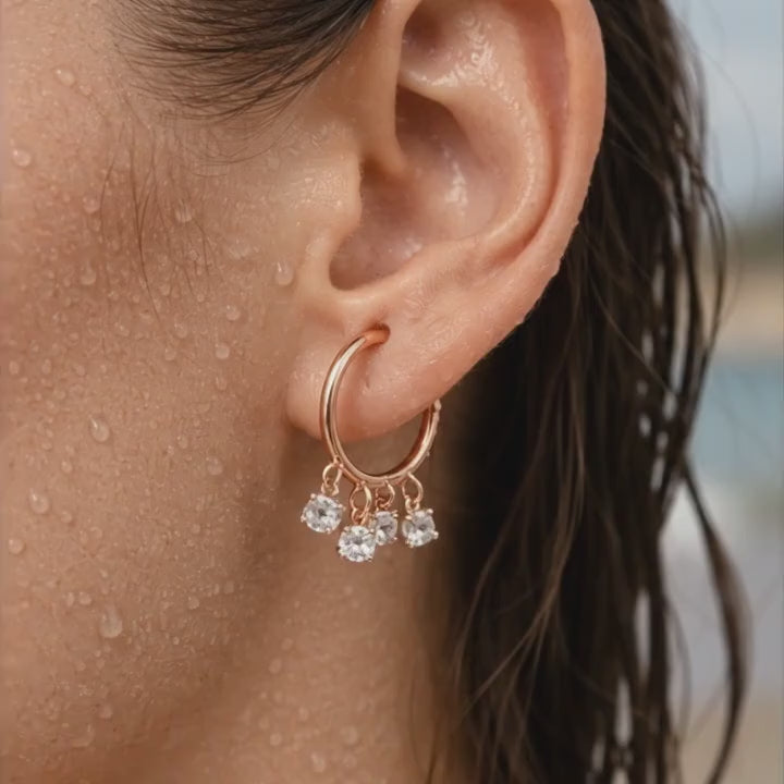 Dangle Hoops Earrings