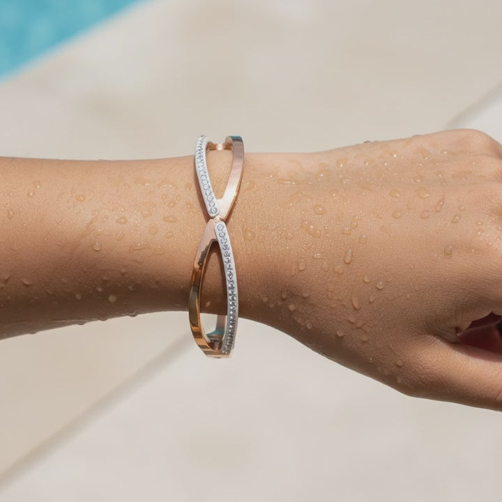 Rose Gold Infinity Spark Bracelet