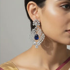 Royal Leaf Drop Earrings