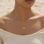 Crystal Dragonfly Gold Necklace