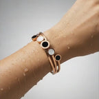 Rosé Orbit Cascade Bracelet