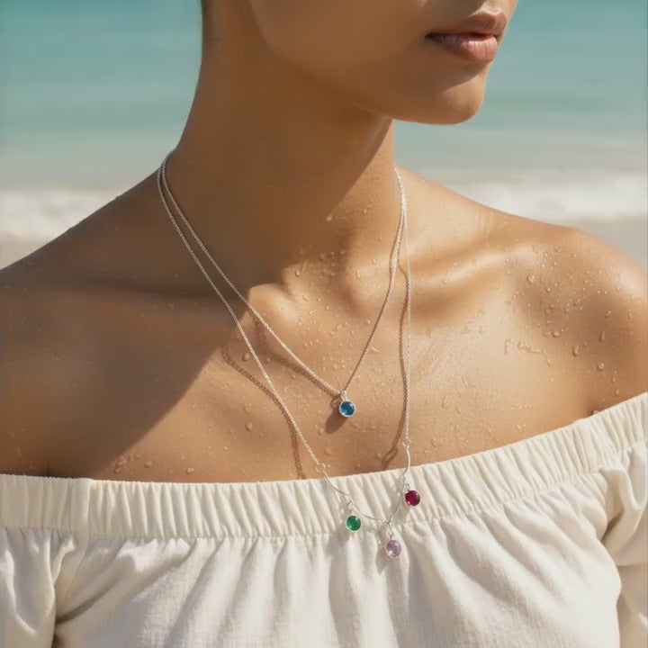Candy Gem Layered Necklace