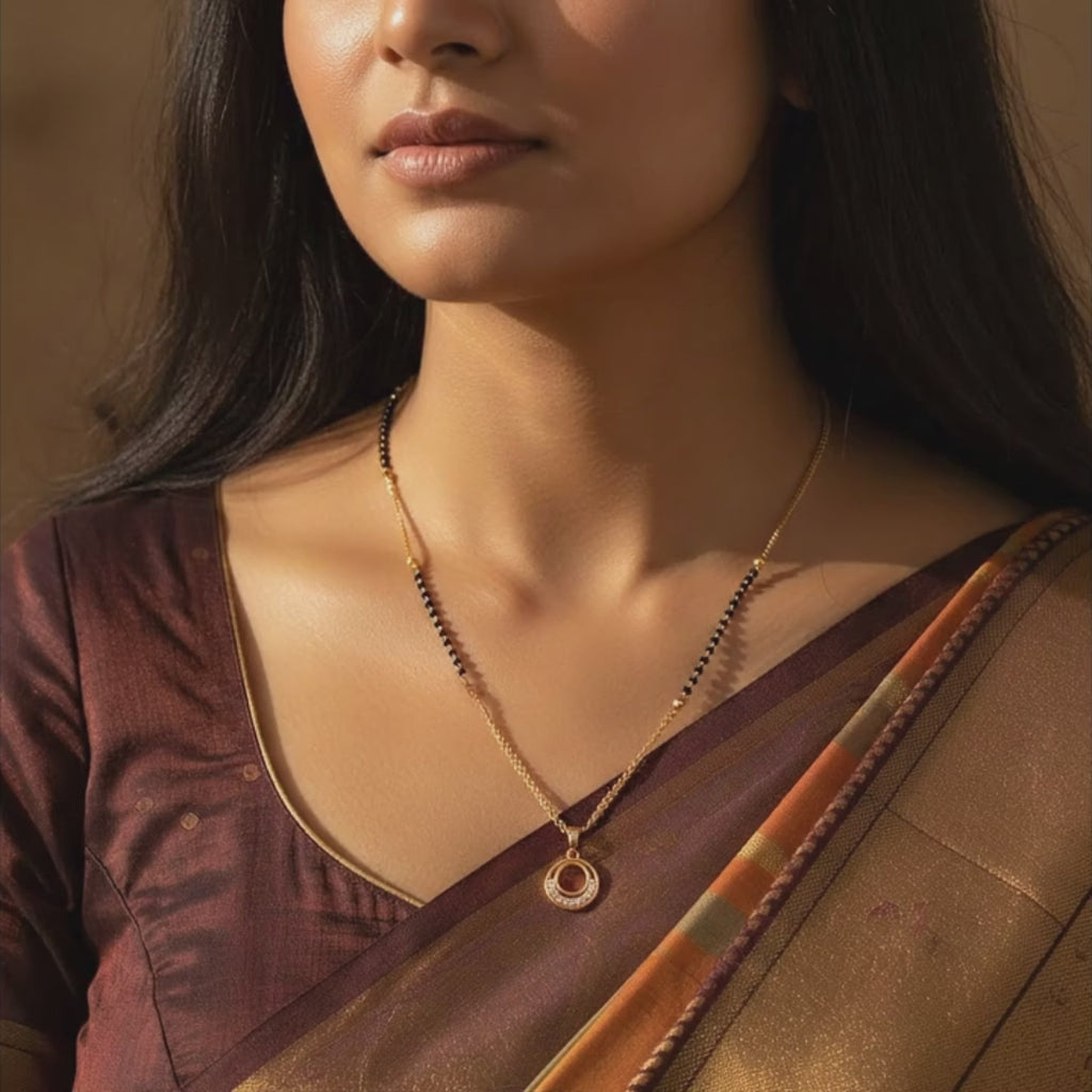 Radiant Circle Mangalsutra Necklace