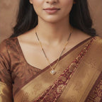 Delicate Clover Mangalsutra Necklace