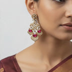 Blush Heart Cascade Earrings