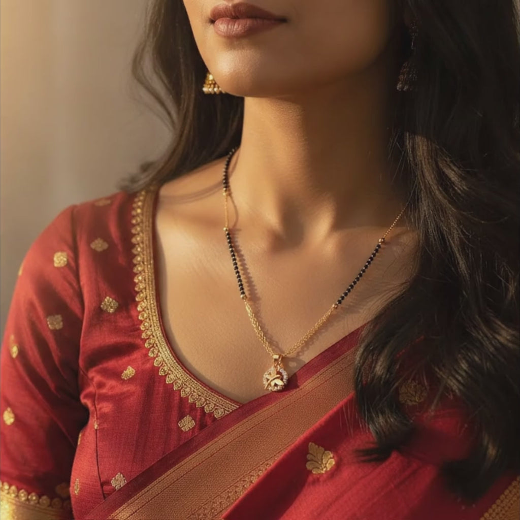 Delicate Butterfly Mangalsutra Necklace