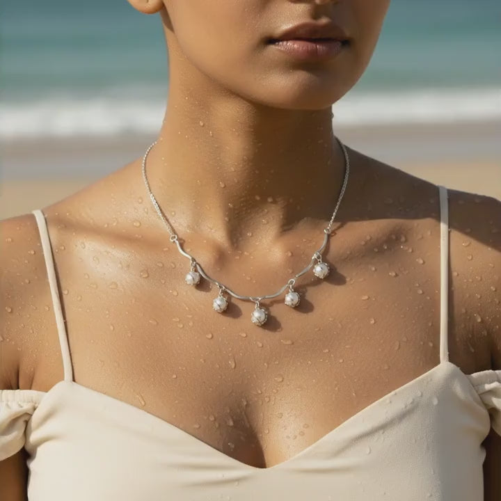 Silver Glowing Necklace