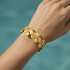 Golden Blossom Wrap Bracelet