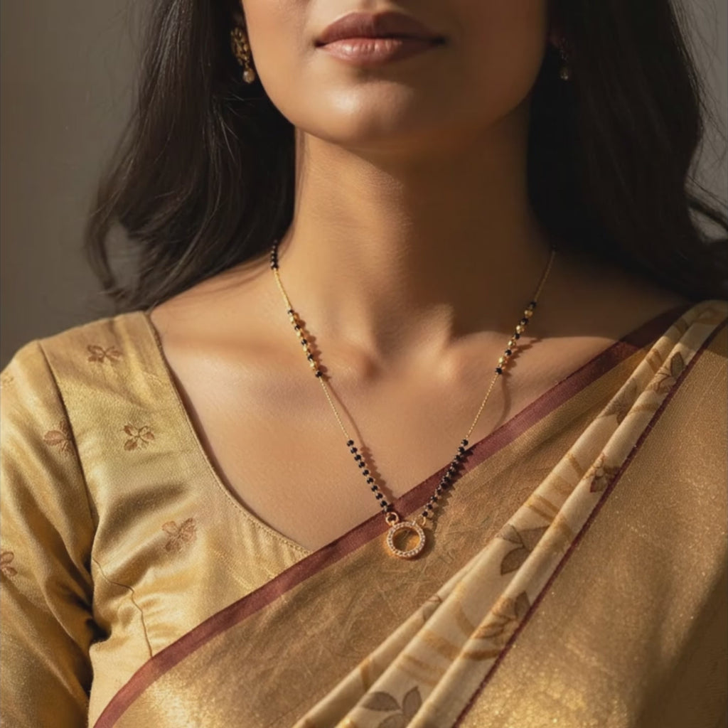 Celeste Halo Mangalsutra Necklace