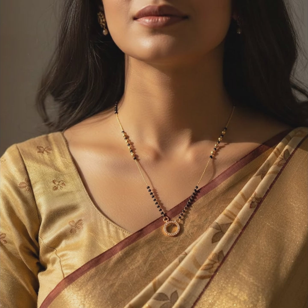 Celeste Halo Mangalsutra Necklace