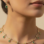 Delicate Emerald Jewelry Set