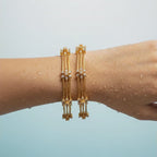 Gold Charming Bangle