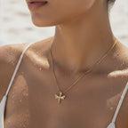 Minimal Dragonfly Gold Necklace