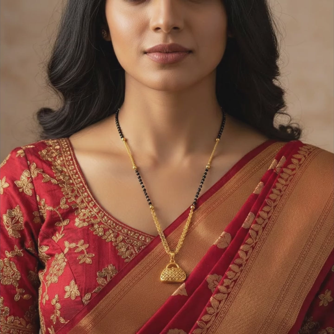 Heart Lock Mangalsutra Necklace
