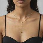 Crystal Heart Drop Necklace