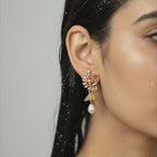 Regal Peacock Jhumka Earrings