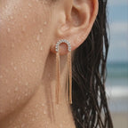 Crystal Tassels Earrings