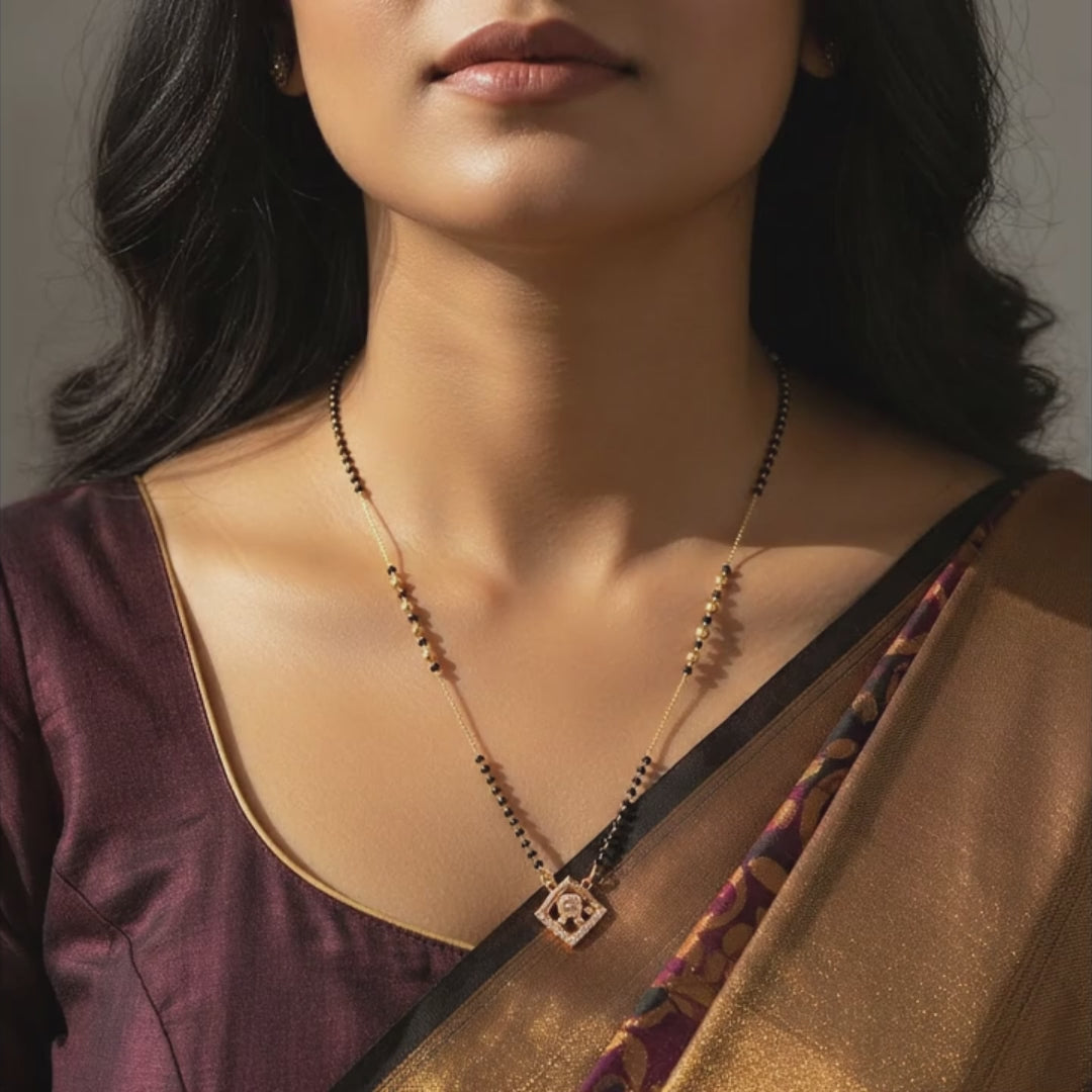 Radiant Square Mangalsutra Necklace