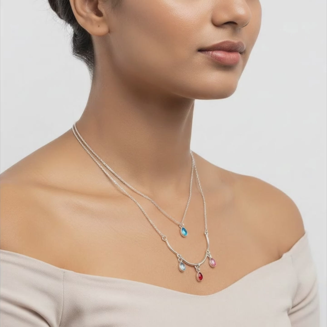 Candy Drop Layered Necklace