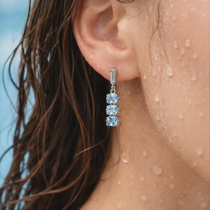 Crystal Cascade Drop Earrings