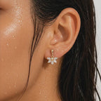 Radiant Floral Drop Earrings