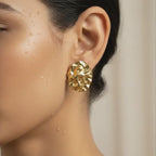 Hammered Disc Earrings