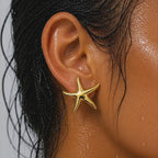 Sculptural Starfish Studs Earrings