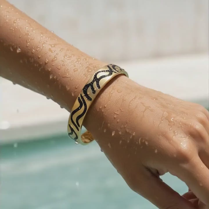 Noctra Script Cuff Bracelet