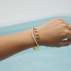 Geometric Crystal Statement Bracelet