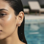 Textured Knot Stud Earrings