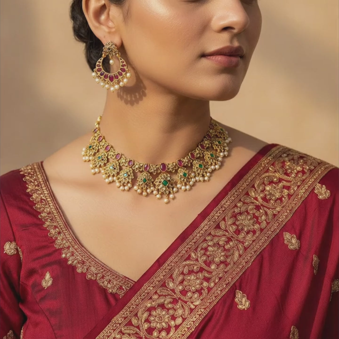 Regal Ruby Jewelry Set