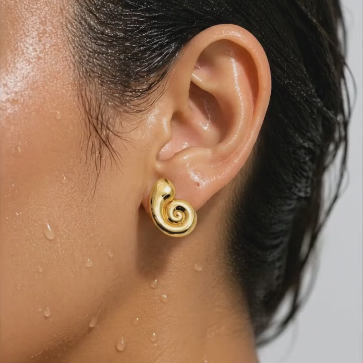 Sculptural Swirl Earrings