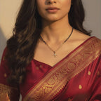 Airplane Charm Mangalsutra Necklace