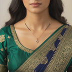 Interlocked Heart Mangalsutra Necklace