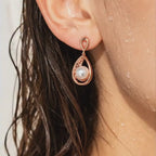Pearl Teardrop Glow Earrings